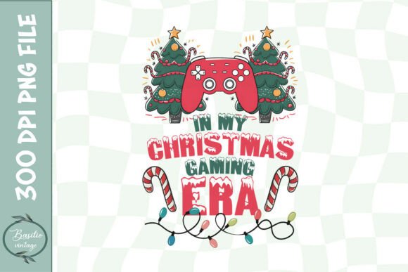 Festive Gaming Era Christmas PNG Graphics for Crafts