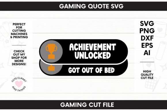 Funny Gaming Quote SVG for Crafts and Graphics
