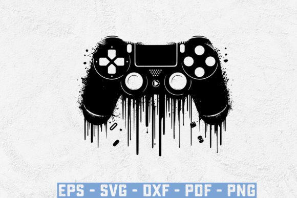 Funny Video Game Controller SVG for Crafts and Graphics