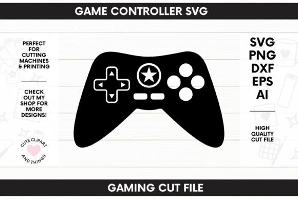 Game Controller SVG Gaming SVG for Graphics and Crafts