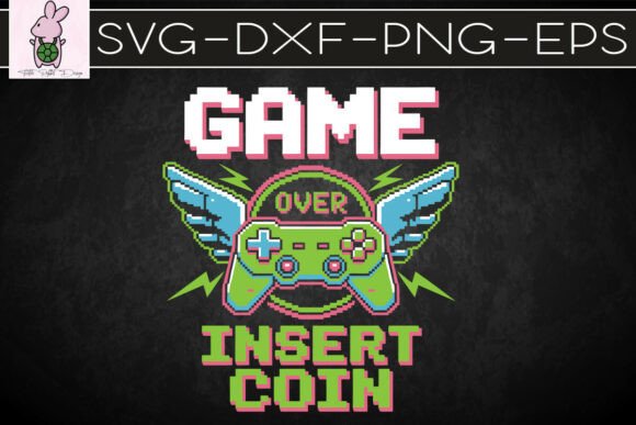 Game over Insert Coin Funny Gaming SVG: A Crafts and Graphics Review