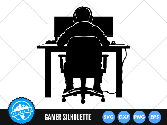 Gamer SVG, Gaming Desk Silhouette: A Designer's Real-World Review