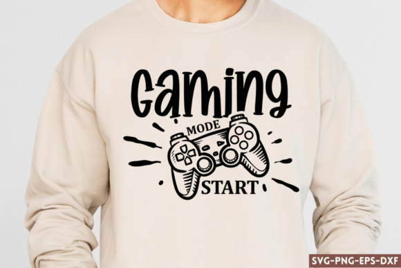 Gaming Mode Start SVG, Dad Life SVG for Crafts and Graphics