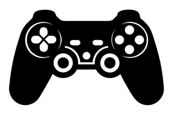 Gaming Silhouette, Game Controller SVG for Graphics and Crafts