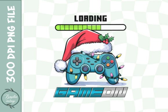 Holiday Gaming Fest Gamer s Xmas PNG Graphics for Crafts