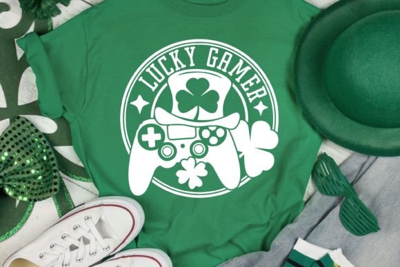 Lucky St. Patrick’s Gamer SVG for Boys – Graphics and Crafts