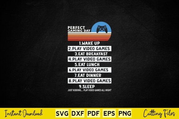 Perfect Gaming Day Gamer Video Games Graphics & Crafts Review