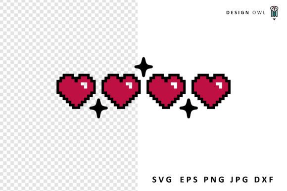 Pixel Hearts - Gaming SVG: A Modern Graphics & Crafts Asset Review