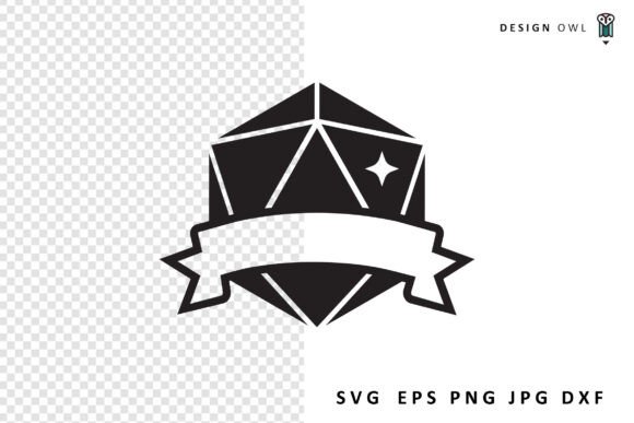 Twenty Sided Dice - Gaming SVG Graphics for Crafts