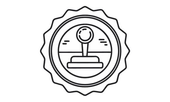 Vintage Gaming Icon Vector Graphics for Crafts